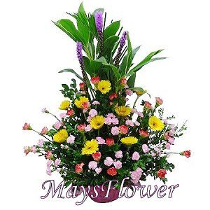 Grand Opening Flower Basket Stand flower-basket-1038