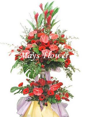 Grand Opening Flower Basket Stand flower-basket-0810