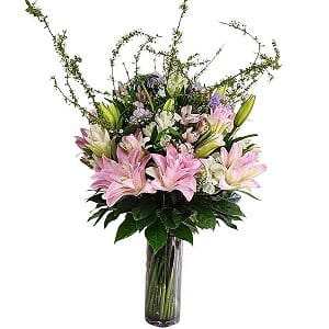 百合花束 lily-in-vase-604