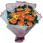 Flower Bouquet Price Range (500 - 600)  gerbera-bouquet-105