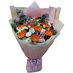Flower Bouquet Price Range (600 - 900)  gerbera-bouquet-107
