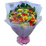 Flower Bouquet Price Range (600 - 900)  gerbera-bouquet-111