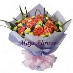 Flower Bouquet Price Range (500 - 600)  carnation-bouquet-0402