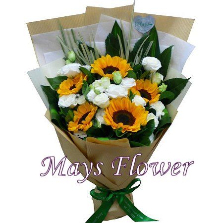 V鸪 - sunflower-bouquet-009
