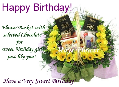 Birthday's Day Gift and Flower - Hong Kong Flower Shop. Free delivery.